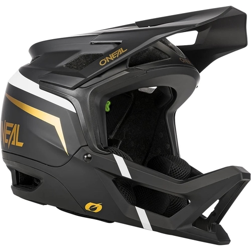 O'Neal Transition Full Face Helmet Black/White/Gold - Large