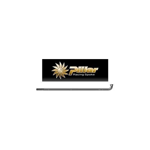 Spoke, Pillar, BLACK, 184mm, 14G, Sandvik T302, Stainless Steel, incls nipple, J-Bend, SOLD INDIVIDUALLY