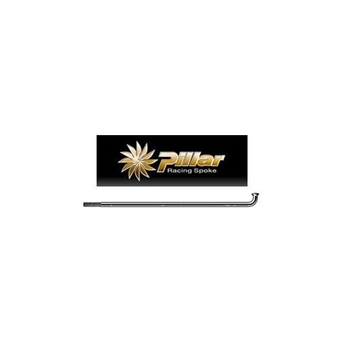 Spoke, Pillar, BLACK, 291mm, 14G, Sandvik T302, Stainless Steel, incls nipple, J-Bend, SOLD INDIVIDUALLY