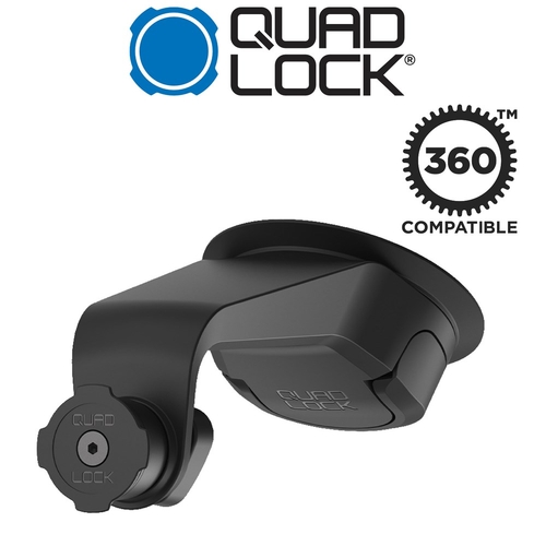 Quad Lock Car Mount 6 w/- Windscreen Suction