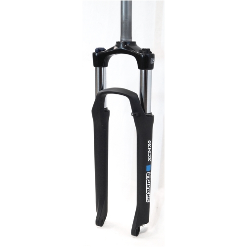 Suspension Fork 27.5"  XCM32 HLO. COIL Spring. Hyd L/O, 1 1/8. 9mm Drop Outs. Disc ONLY. 100mm Travel, MATTE BLACK