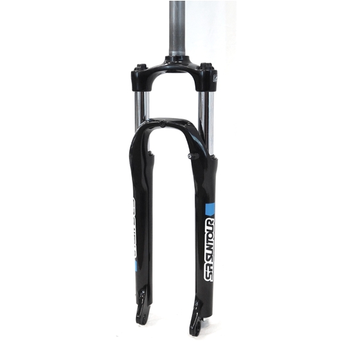 SR Suntour Suspension Fork 27.5",  XCE, travel 100mm, for axle 9mm, coil spring w/preload adjuster,  1 1/8" steerer,  DISC,  BLACK