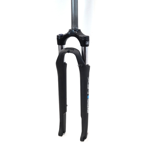 SR Suntour Suspension Fork 700C,  NEX, travel 63mm, 9mm dropouts,  HLO, preload adjust  DISC, 1 1/8" steerer, BLACK 255mm steerer