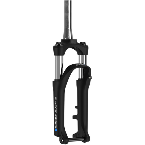 SUSPENSION FORK,  MOBIE-A32 NLO DS 15AH2  20" x 2.25", 15mm x OLD 100mm,   20" x 2.15", travel 50mm, tapered steerer