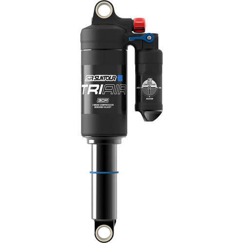 Rear shock, Mod.RS24-TRIAIR, 3CR LVN, air spring, travel: 200 x 57mm