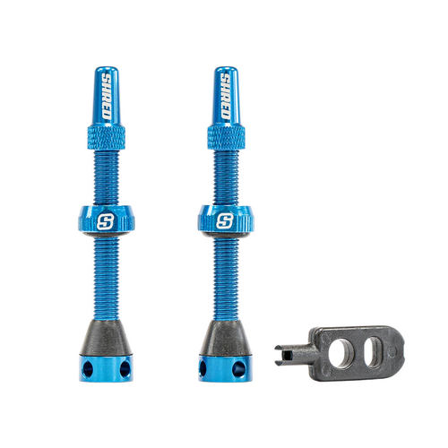 Shred Tubeless Valve Set 50mm - Blue