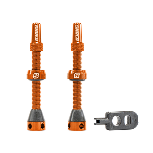 Shred Tubeless Valve Set 50mm - Orange