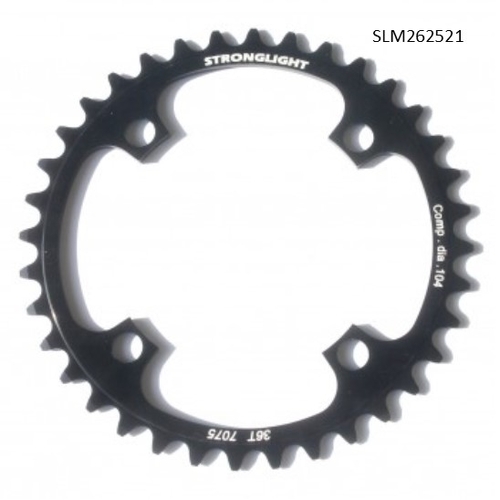 CHAINRING - MTB "STRONGLIGHT", 36T, 7075 SINGLE RING - 104mm BCD for 4H 9 Speed BK
