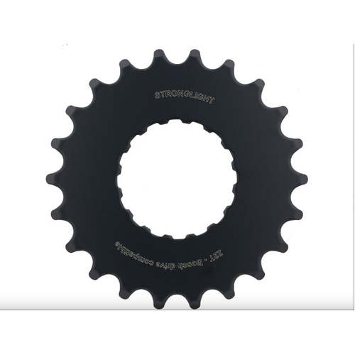 E-BIKE SPROCKET, COMP. BOSCH - 2nd GENERATION, STEEL, BLACK, 22T, a Quality STRONGLIGHT product, - 262569