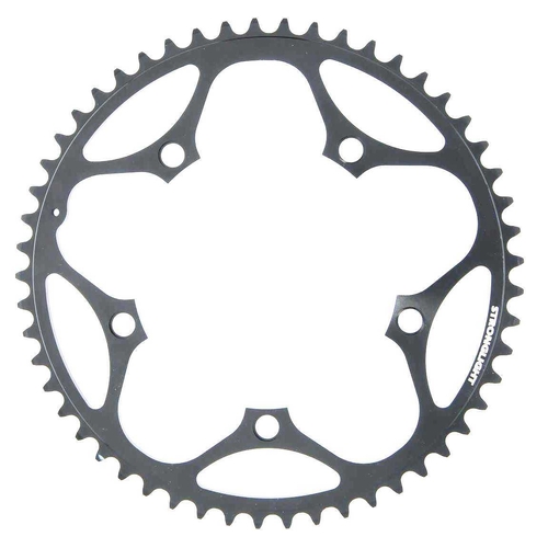 CHAINRING - ROAD "STRONGLIGHT", 52T, 5083 Black - 110mm BCD, 5 Hole for 9/10 Spd