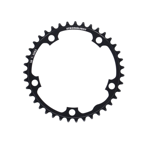 ROAD CHAINRING, STANDARD TYPE S - 5083 BLACK, 9/10 speed, 130 BCD Inner. 38T, 5 arms, A Quality Stronglight product, CHAINRING - 267075