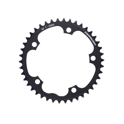 ROAD CHAINRING, STANDARD TYPE S - 5083 BLACK, 9/10 speed, 130 BCD Inner.42T, 5 arms, A Quality Stronglight product, CHAINRING - 267077 (does not have 