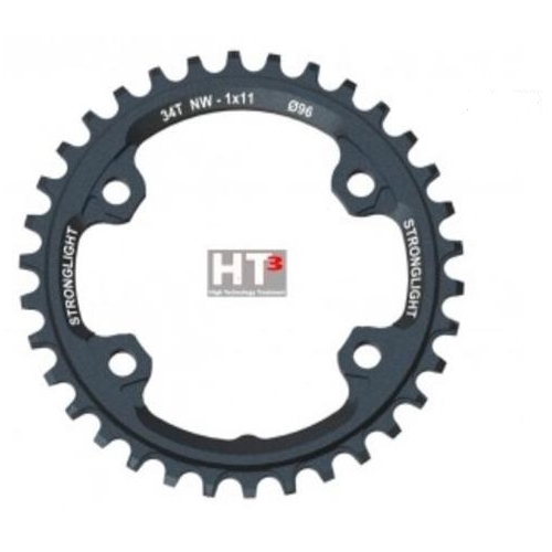 CHAINRING - MTB-NW "STRONGLIGHT", 32T, 7075 CNC Grey HT3  Shimano XTR - 96mm BCD, 4 Hole for 11 Spd - (Narrow Wide)