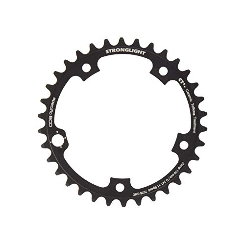 CHAINRING - ROAD "STRONGLIGHT", 34T, 7075 CNC Black CT2  CAMPAG - 110mm BCD, 5 Hole for 11 Spd
