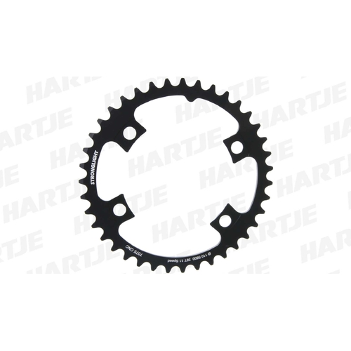 CHAINRING - ROAD "STRONGLIGHT", 39T, 7075 CNC Black  Shimano 5800 - 110mm BCD, 4B Hole for 11 Spd