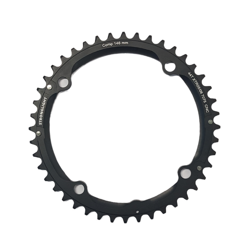 CHAINRING - MTB "STRONGLIGHT", 44T, 7075 CNC Black Shimano XTR 05/06 - 146mm BCD, 4 Hole for 9 Spd