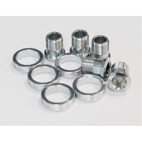 Chainring Bolt Kits, STRONGSCREW TO ASSEMBLE HOLDER ALLOY SILVER
