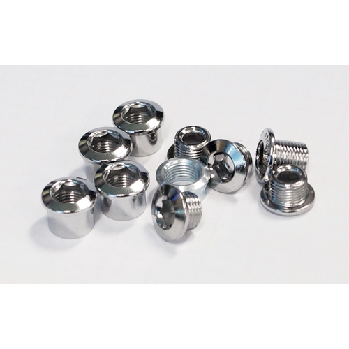 Chainring Bolt Kits, STRONGROAD SCREW FOR DOUBLE (4 ARMS)  STEEL  SILVER