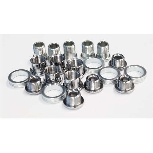 Chainring Bolt Kits, STRONGLIGHT SCREW TO FASTEN CHAINRING TO Z'LIGHT TRACK CRANKSETS - STEEL & ALU  SILVER