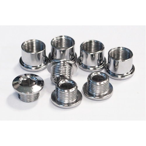 Chainring Bolt Kits, MTB SCREW FOR DOUBLE (4 ARMS)STEELSILVER