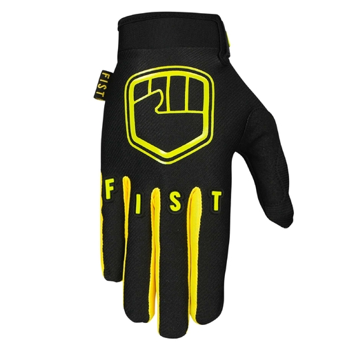 Fist Strapped Glove - Fluro Yellow
