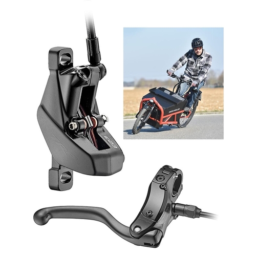 TRP C2.3 Cargo bike REAR, need to run 2.3mm rotor  including: caliper/lever/hose, w/o rotor, hose 1500mm, cut off cable 200mm, for E bike, front side.