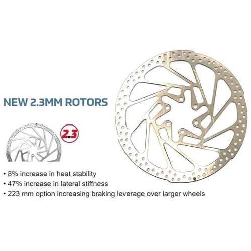 TRP Rotor for disc brake, Dia.180mm, six bolt, silver,  2.3mm thickness, (Suits TRP062/063/085/086)