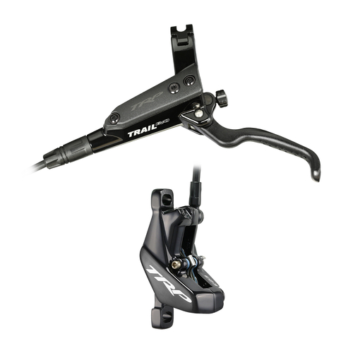 TRP TRAIL EVO  Hydro Disc Brake Set. Rear Only - Gloss Black. 5mm Hose version hydraulic 4-piston HD-M843 Rear (Uses 2.3mm Rotor Only - Rotor not incl
