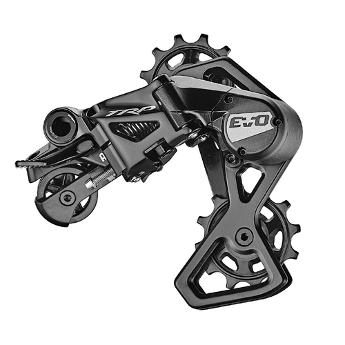 TRP Rear derailleur RD-M9070 EVO, 7 speed, High polished BLACK, 26T Max, Short cage w/ clutch