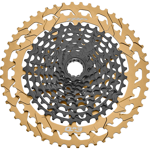 TRP Cassette CS-M9050-12 EVO, 12 speed, 10-52T, Black/Gold Microspline driver 370g!