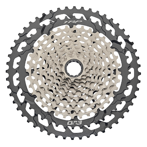 TRP Cassette CS-M9050-12 EVO, 12 speed, 10-52T, Silver/Black microspline driver 370g!