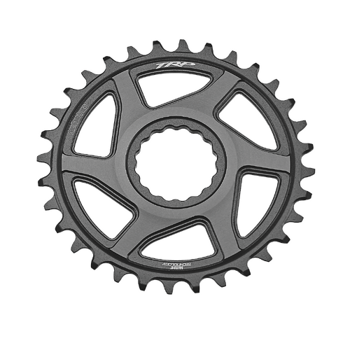 TRP Chainring CR-M9050, 32T Boost 3mm offset Chainring Cinch Interface, Duotone (Sandblasted Black / Space Grey)