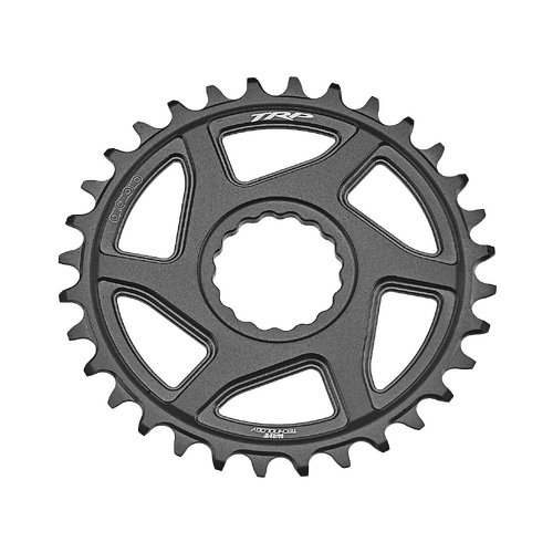 TRP Chainring CR-M8070, 34T Standard 6mm offset Chainring Cinch Interface, Sandblasted Black (for 49mm chainline and DH) 11speed chain compatible