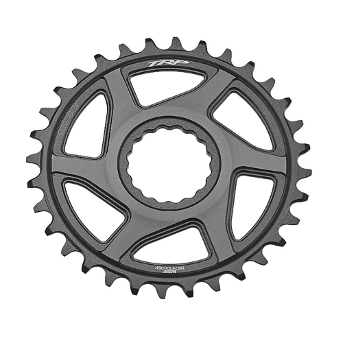 TRP Chainring CR-M9050, 30T - 0mm offset - Chainring Cinch Interface, Duotone (Sandblasted Black / Grey)