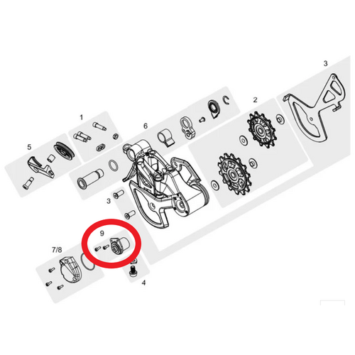 TRP Clutch replacement kit for RD-M9050/9070