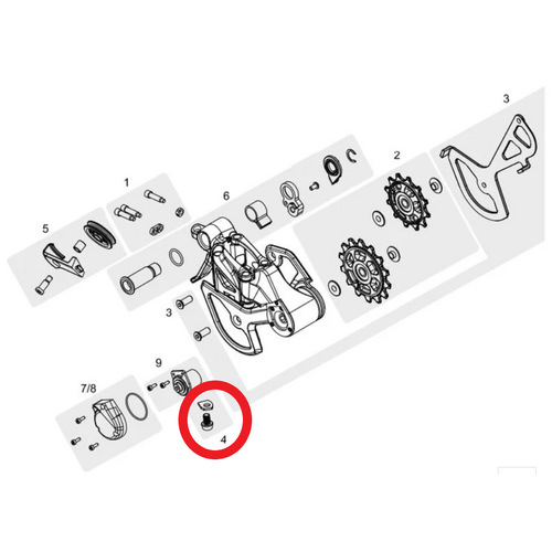 TRP Cable anchor kit(1pc),for RD-M9050/M9070