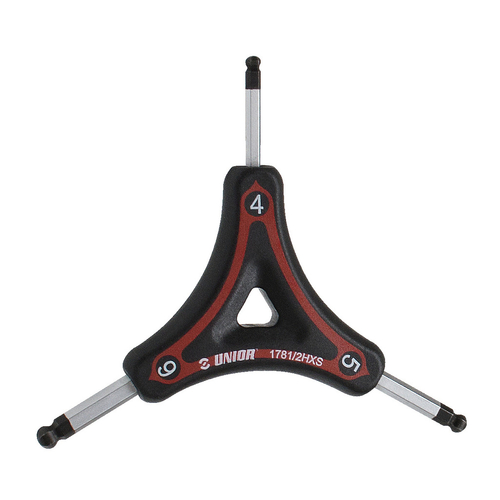 Unior Three-legged hex wrench, ball end 4/5/6  624910