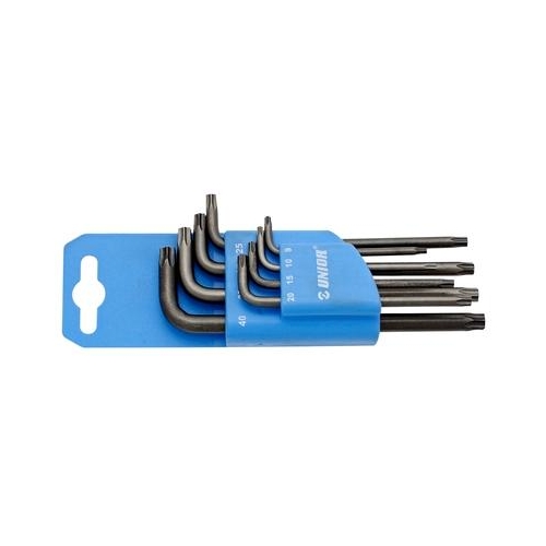 Set of 8 wrenches with Torx profile in plastic clip (T9,T10,T15,T20,T25,T27,T30,T40) - 220/7TXPH  613089