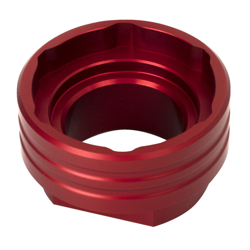 UNIOR - Bottom Bracket Socket - E13 chainring/spider lockring and cassette lockring tool - Anodized Red - 629358