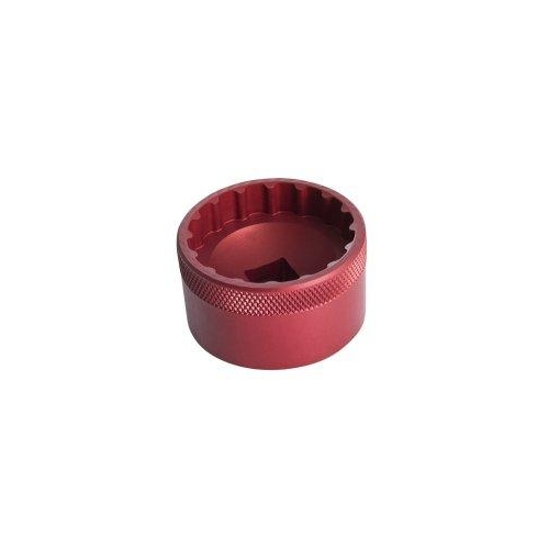 UNIOR - Bottom Bracket Socket, 16 Notch, Anodized Red  627623