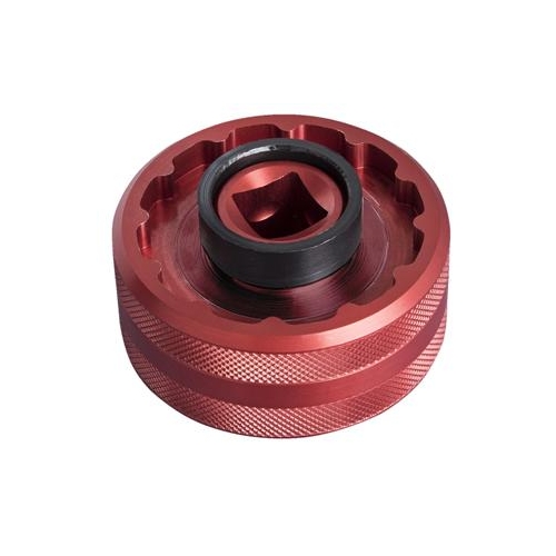 Bottom Bracket Socket, T47, Anodized Red  628495 ( 12 notch 46.6mm tip to tip/ 16 notch 49.1mm tip to tip )