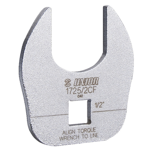 UNIOR - Crowfoot open end wrench, Fitting 32mm flat sections - to drive different tools when used with 1/2" square drive torque wrench.   626645 