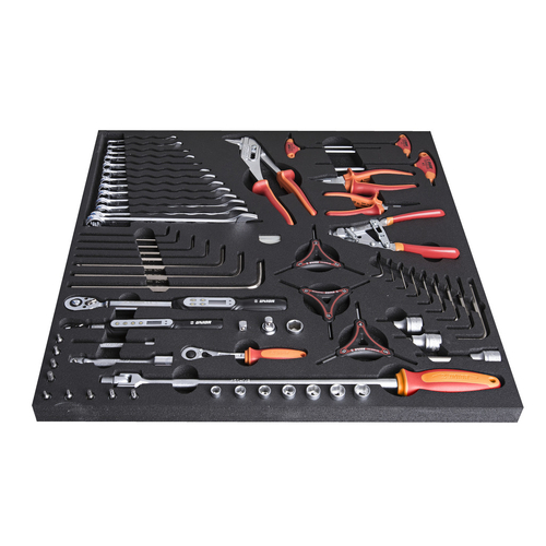 Unior Professional Set of tools in tray 4 for 2600A or 2600C - Torque tools and pliers 628631