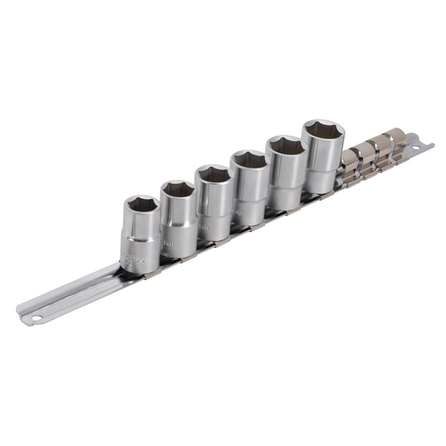 Unior Socket set 1/2" on rail ( 14, 15, 16, 17, 18, 19mm ) 629700