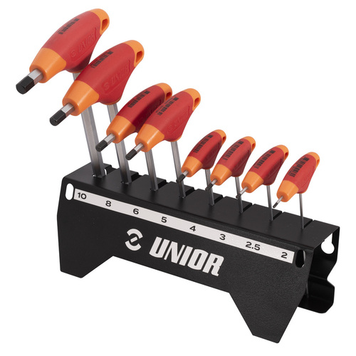 T- Handle hex wrench set (2, 2,5, 3, 4, 5, 6, 8, 10) (Includes Stand) 629820