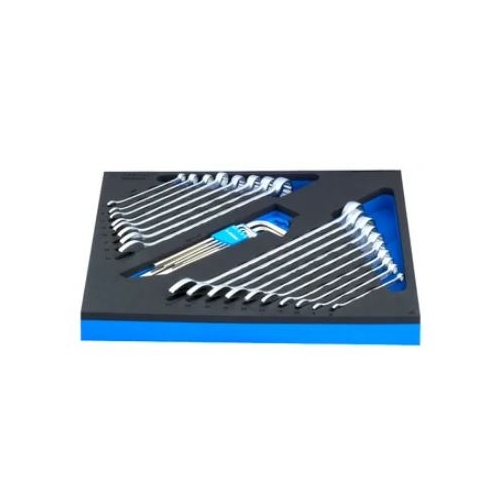 Unior  Set of combination and hexagon wrenches, long in SOS tool tray    621563 
