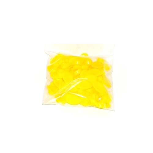 Veloplug for 9mm hole bag of 72 (yellow)