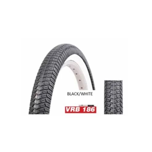 TYRE 20 x 1.95 VRB186 BLACK w/White wall (50-406)